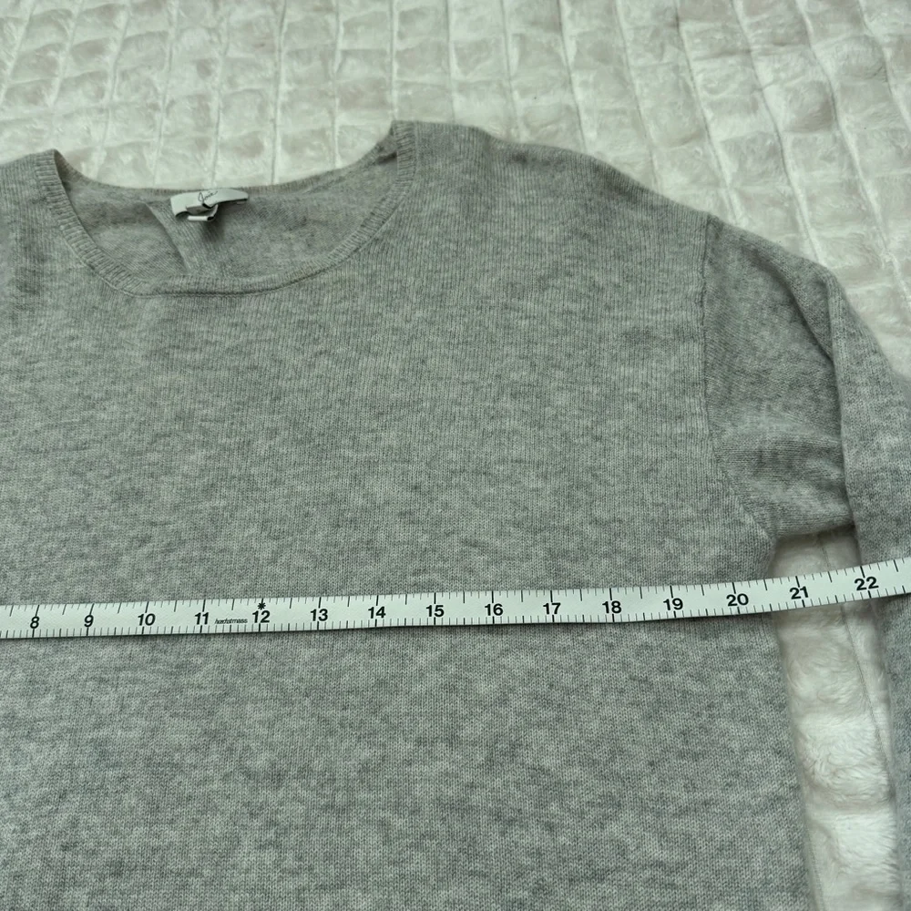 Joie Small Airic Gray Cashmere & Wool Open Back Sweater ~ Classic Minimalist